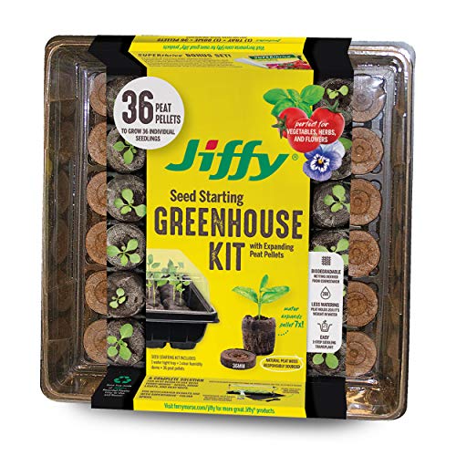 36 Cell 36mm Peat Pellets Seed Starting Tray Kit, 3 Pack F461