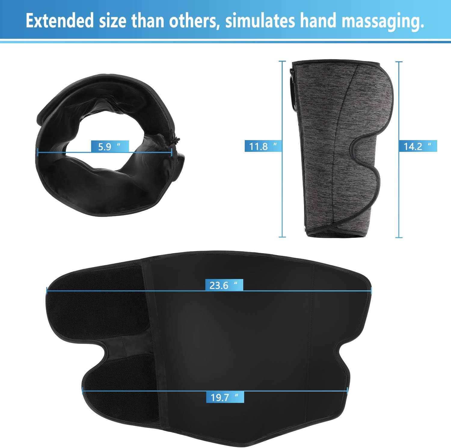 Rechargeable Leg Massager with Air Compression (1 Pair) A23241