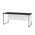 Rectangular Metal Legs Table in White & Deep Grey N359