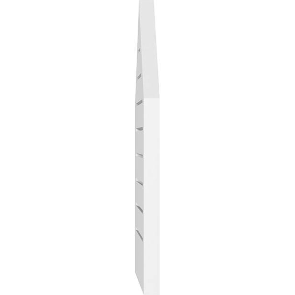 Peaked Top Surface Mount PVC Gable Vent D503670