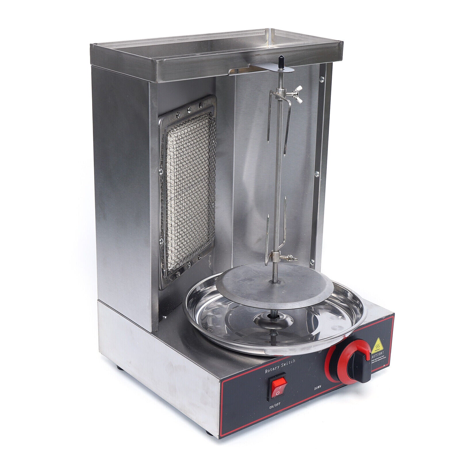 Stainless Steel Vertical Gas Broiler Shawarma Grill Machine D299578