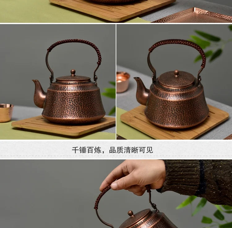 1 Liter Pure Copper Kettle Teapot J107865