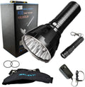 100,000 Lumens Rechargeable LED Flashlight E480871
