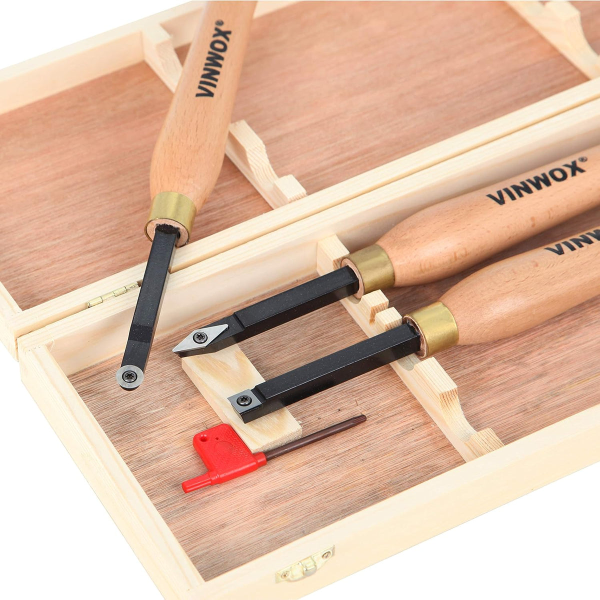 3 PCS Carbide Wood Lathe Turning Tool Set X9437