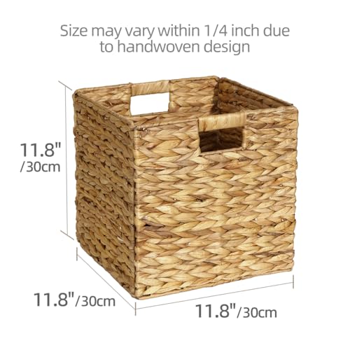 Natural Wicker Storage Cubes with Handles E204
