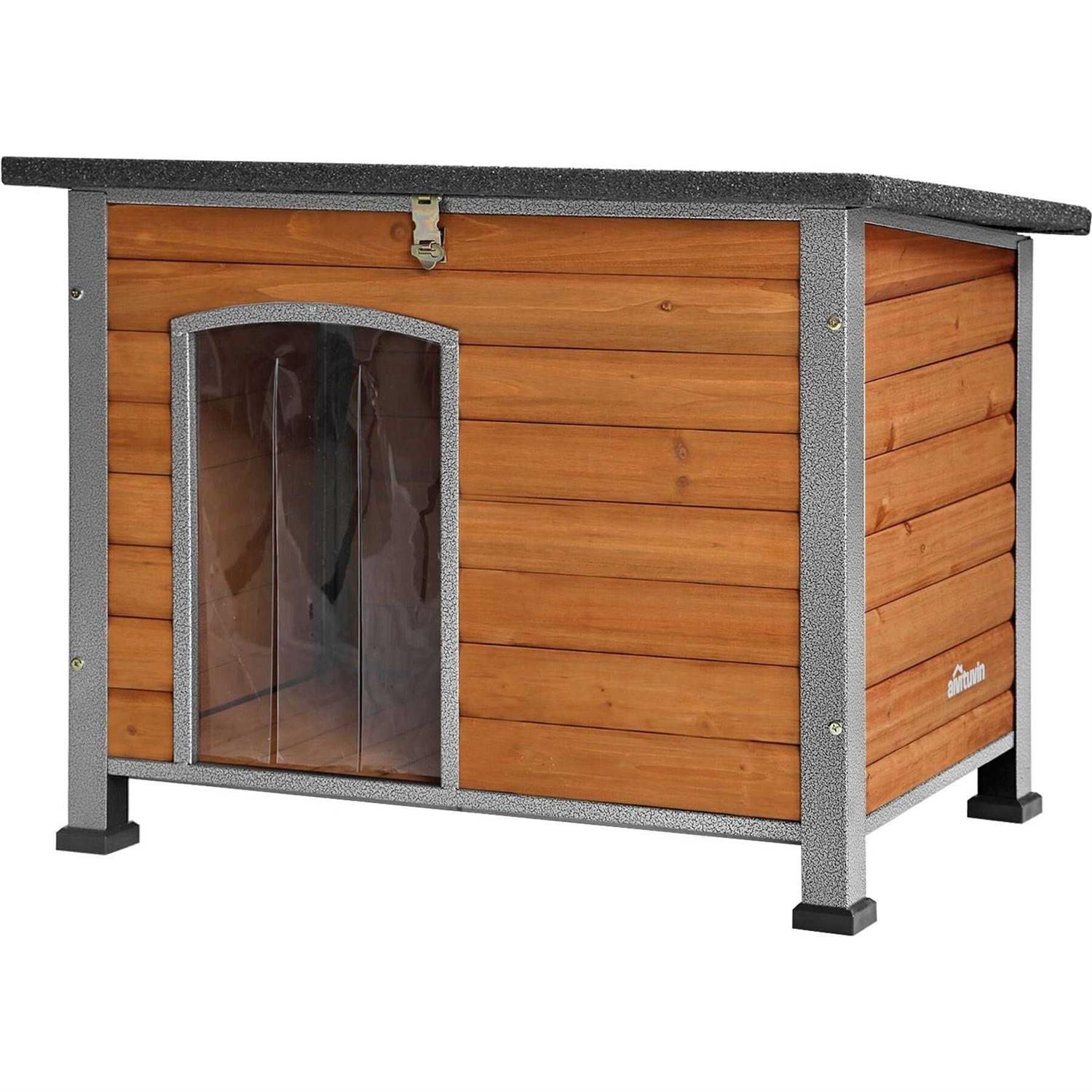 Wooden Dog Crates House with Iron Frame G3274
