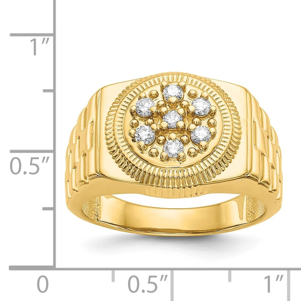 14kt Yellow Gold Diamond Ring Mounting Size 11 V56619