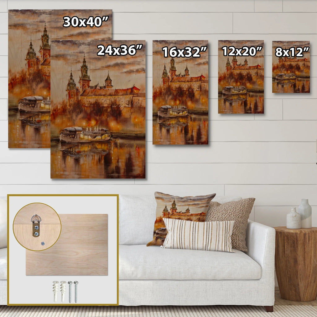 Natural Pine Wood Wall Art Décor 24 In. Wide X 36 In. High H666