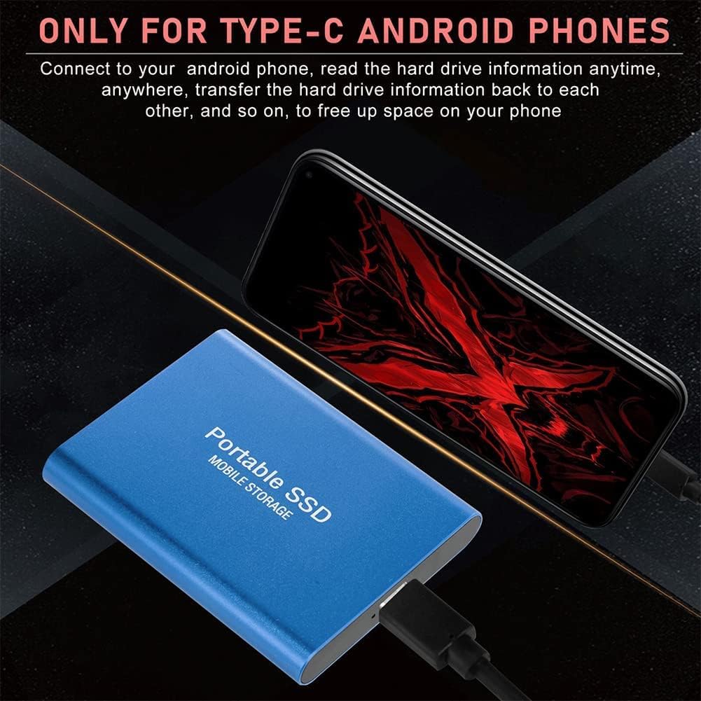 2TB Blue Portable External Solid State Drive Pack of 2 O704908