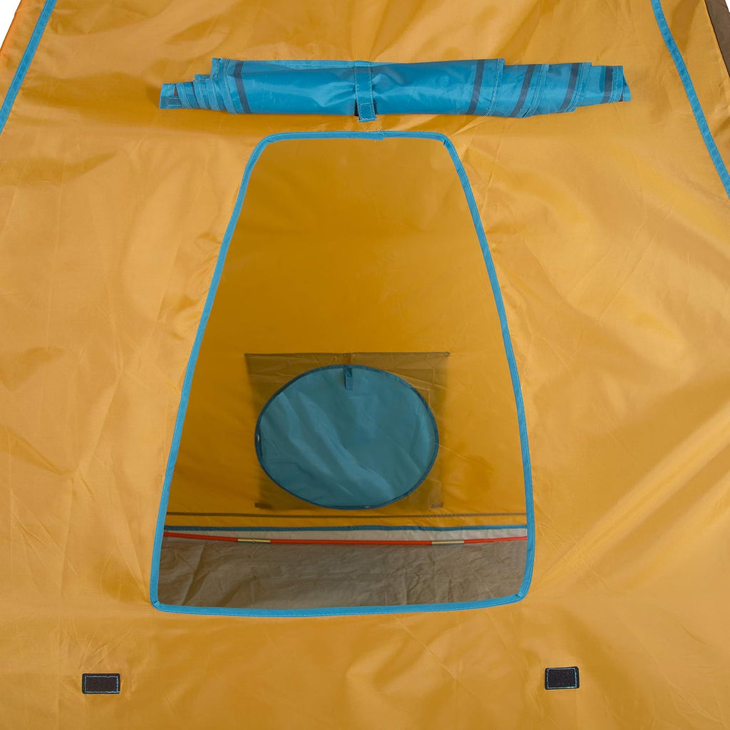 59" x 59" x 96" Brown Kids Giant Tee Pee Tent Playhouse N424