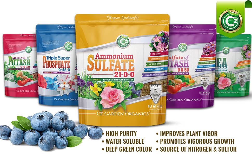 Ammonium Sulfate Fertilizer 21-0-0 +24% Sulfur Plant Food H77550