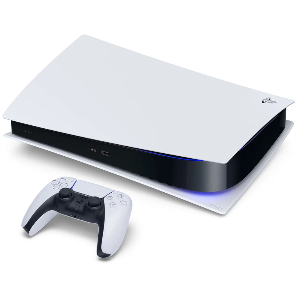 Playstation 5 Disc Version Console with Blue Controller, Media Remote and Surge FPS Grip Kit R4659