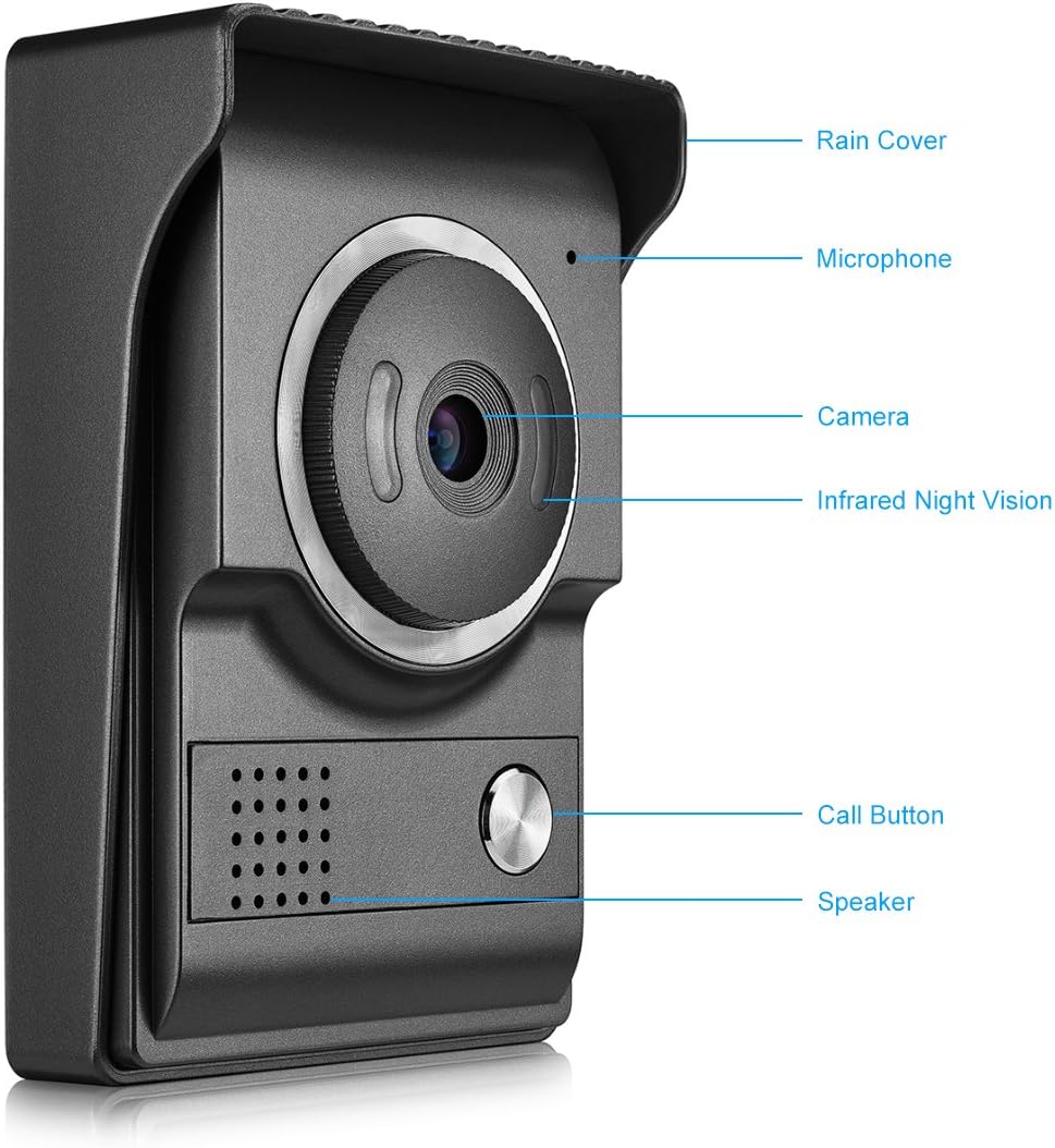 Wired 7 Inches Monitor Video Doorbell System M4154