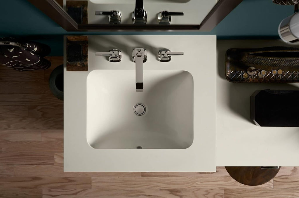 White Under-Mount Bathroom Sink C3272