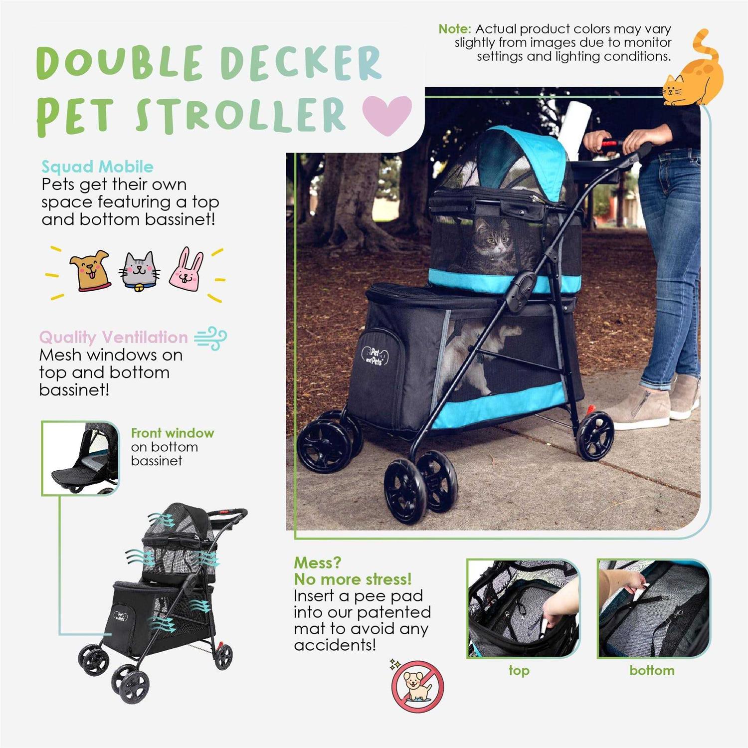 Double Decker Pet Stroller H20800