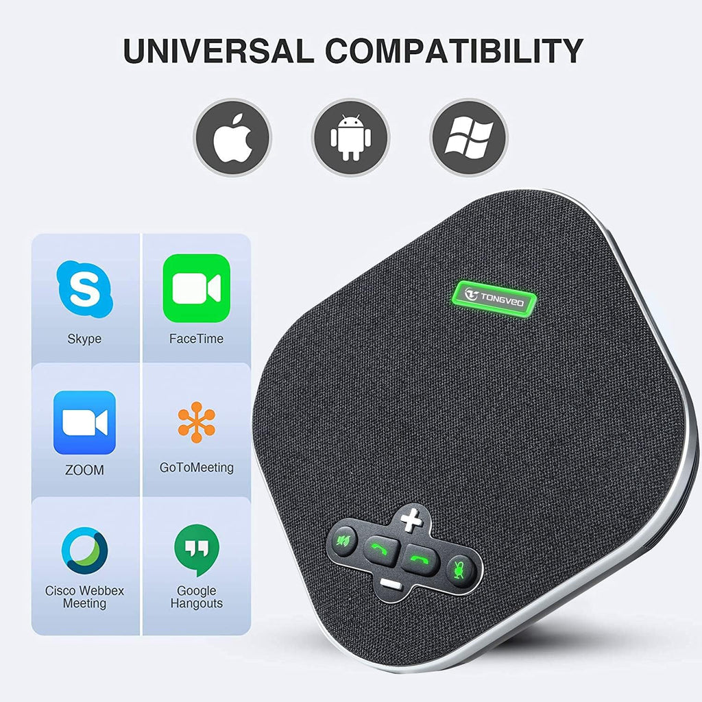 Wireless Speakerphone Conference Speaker with Expandable Microphone A4924