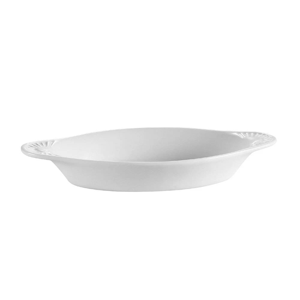 4-Ounce Stoneware Oval Baking Dish, American White, Box of 48 S37472