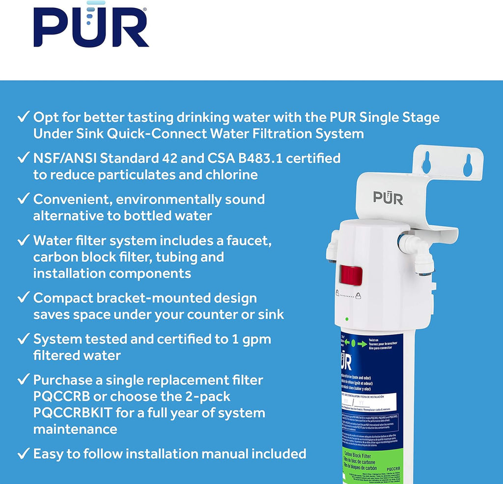 White Pack of 2 Water Filtration System Q3071