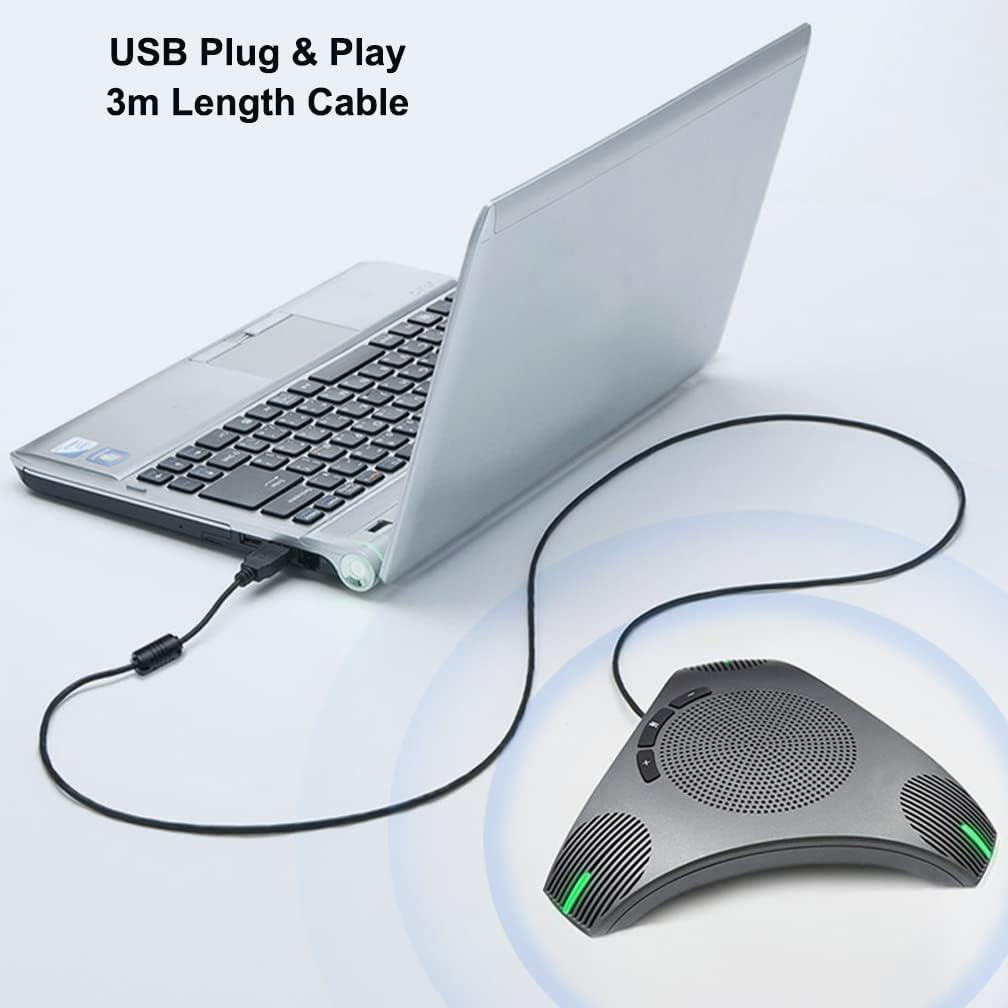 USB Speakerphone with DSP Noise Reduction and Echo Cancellation J782328