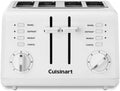 White 4-Slice Compact Plastic Toaster G517