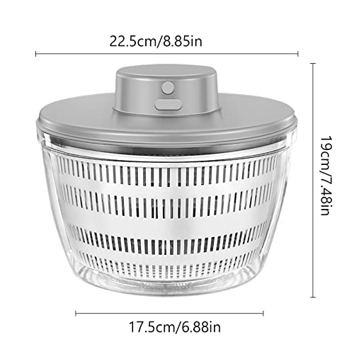 White Electric Salad Spinner A443