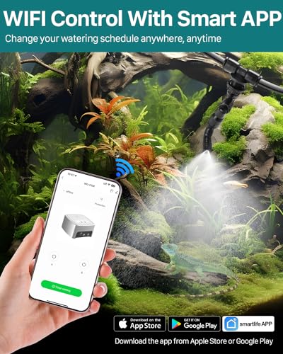 Reptile Misting System with Timer and Fine Water Mist Nozzles H77586