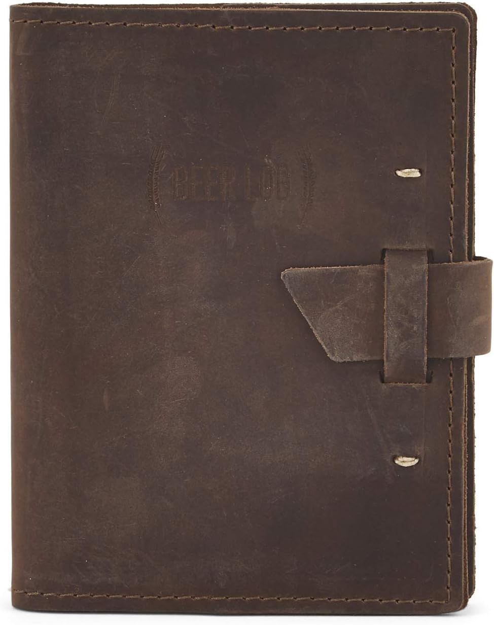 Saddle Top Grain Leather Beer Tasting Log Book Pack of 2 A808295