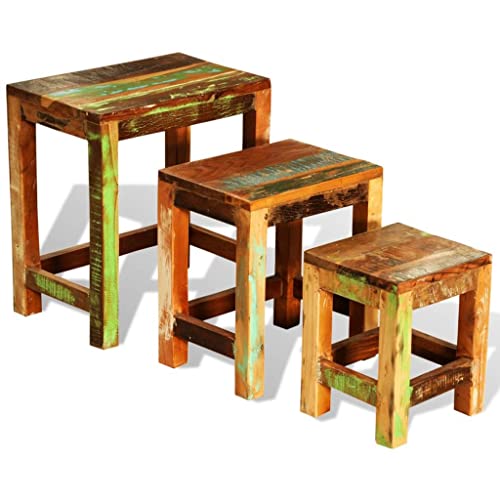 Nesting Table Set of 3 Wood W77596