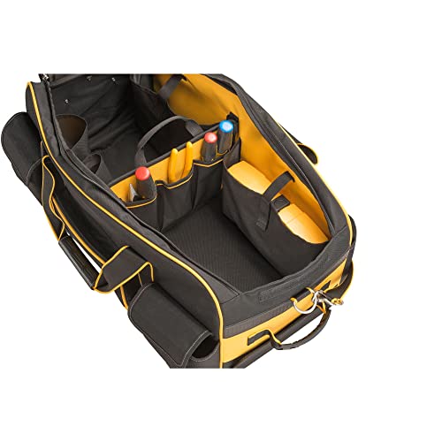 Yellow/Black Large 26-Inch Duffel Trolley Bag with Wheels T53205