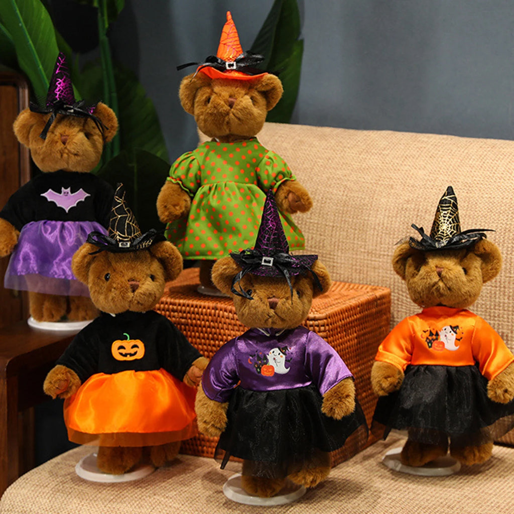 Halloween Witch Bear Plush Stuffed Toy H28776