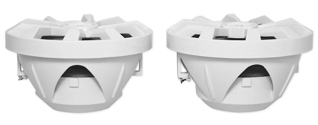 8x22 900 Watt White 2-Way Marine Boat Speakers with LED I7581