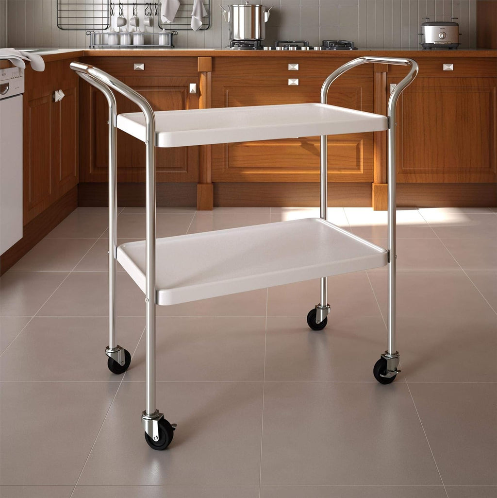 White 3 Tier Serving Cart V448501