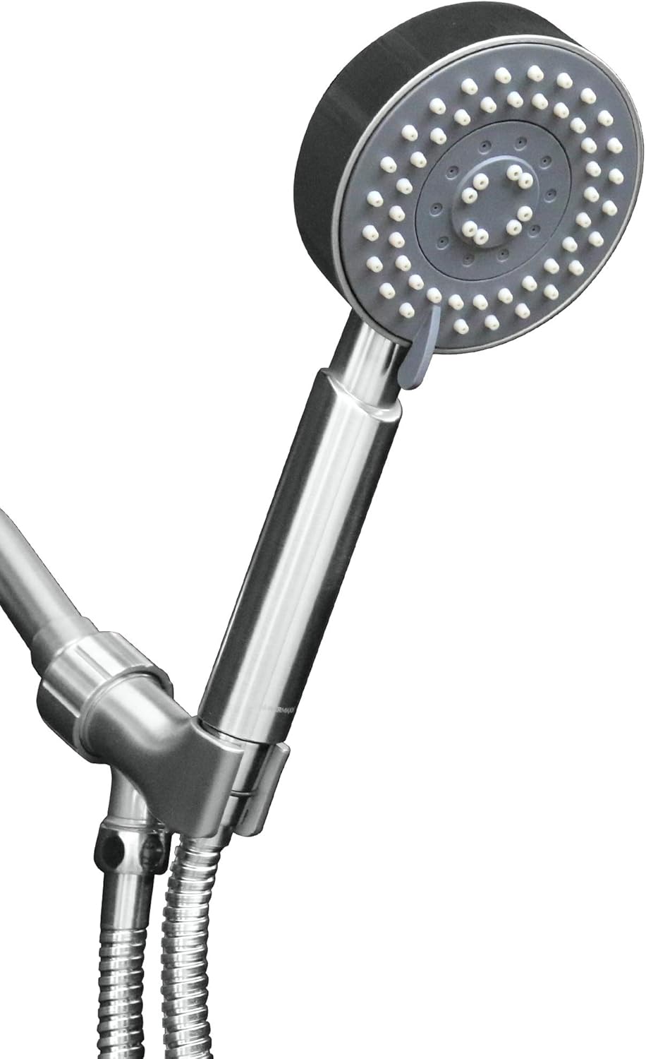 5 Spray Settings 4 inch High Pressure Hand Held Shower Head with Stainless Steel Hose, Polished Chrome Finish, Pack of 2 G667