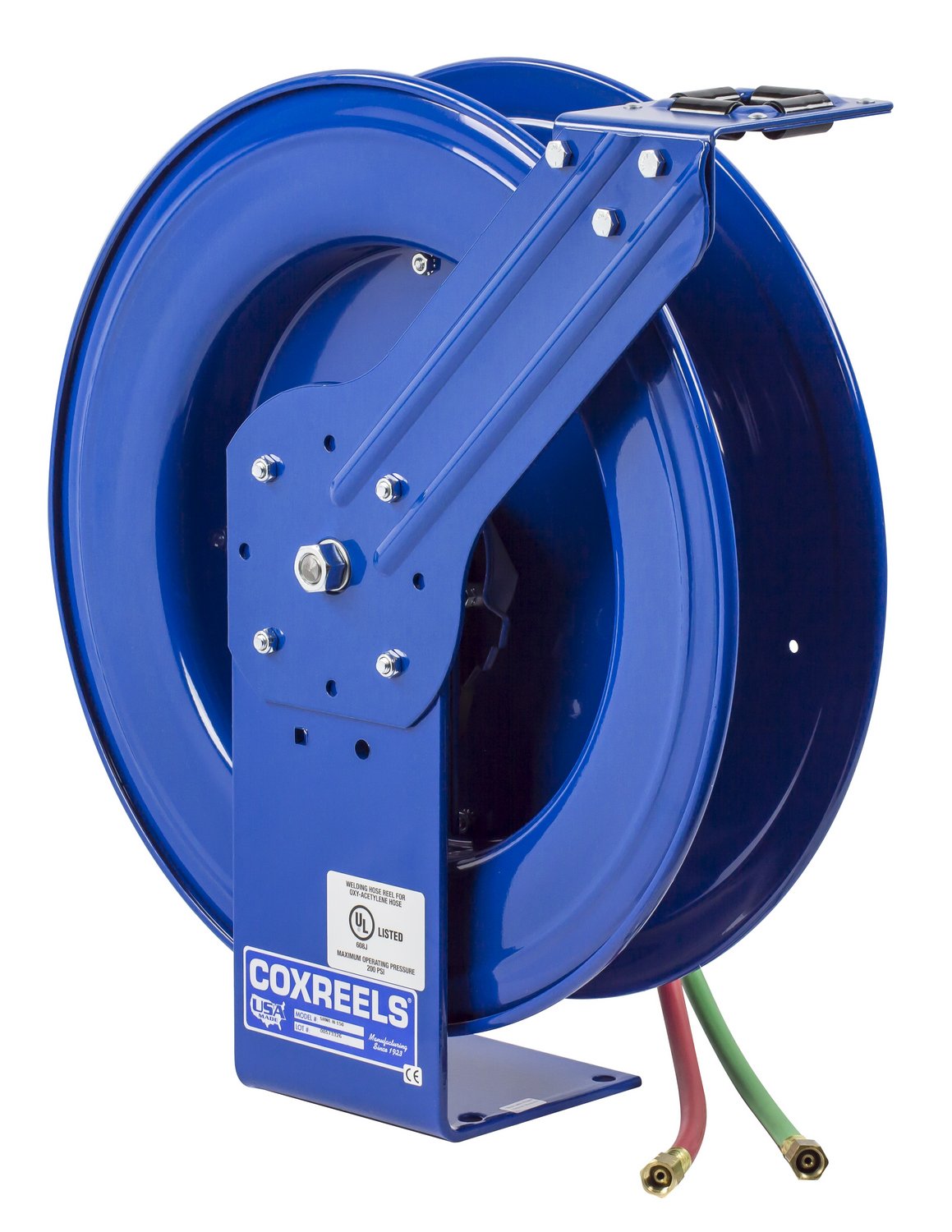 Blue 50' Industrial Welding Reel with Dual Hose G4896