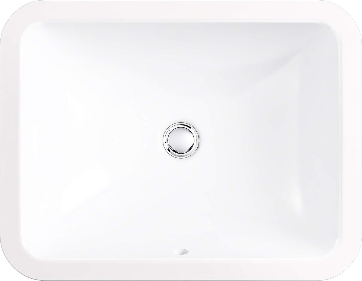 White Under-Mount Bathroom Sink C3272