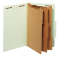 Legal 3 Divider Classification Folders Light Green 10 per BX W2169