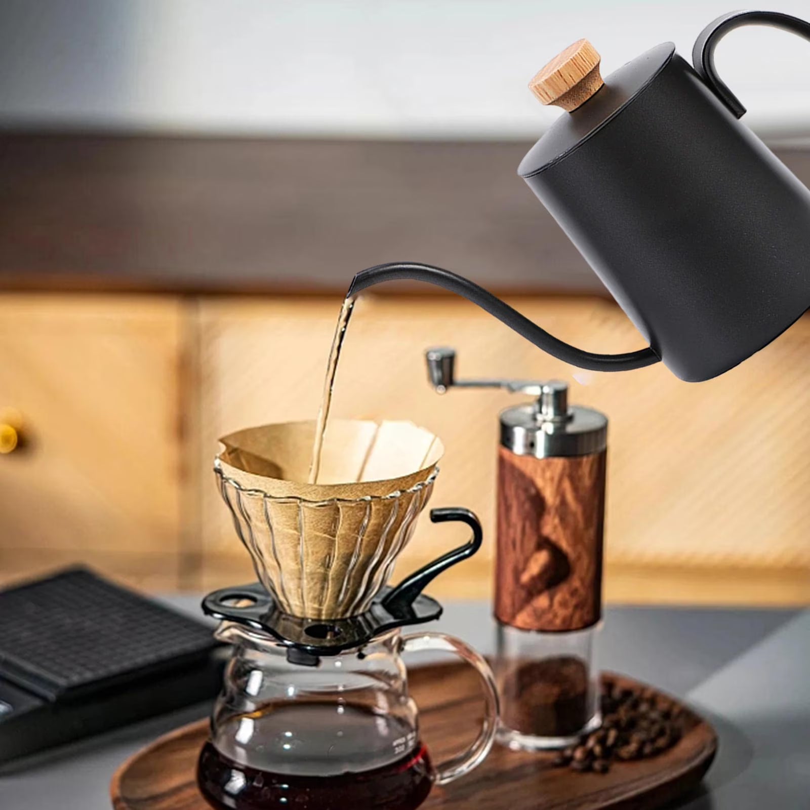 350ml Gooseneck Stainless Drip Coffee Kettle X5922