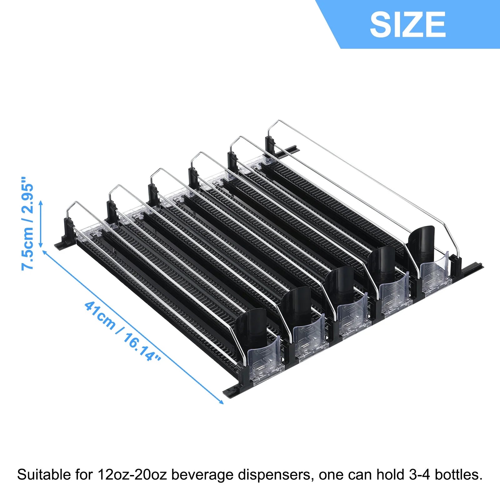 5pcs Black Soda Can Organizer P3046