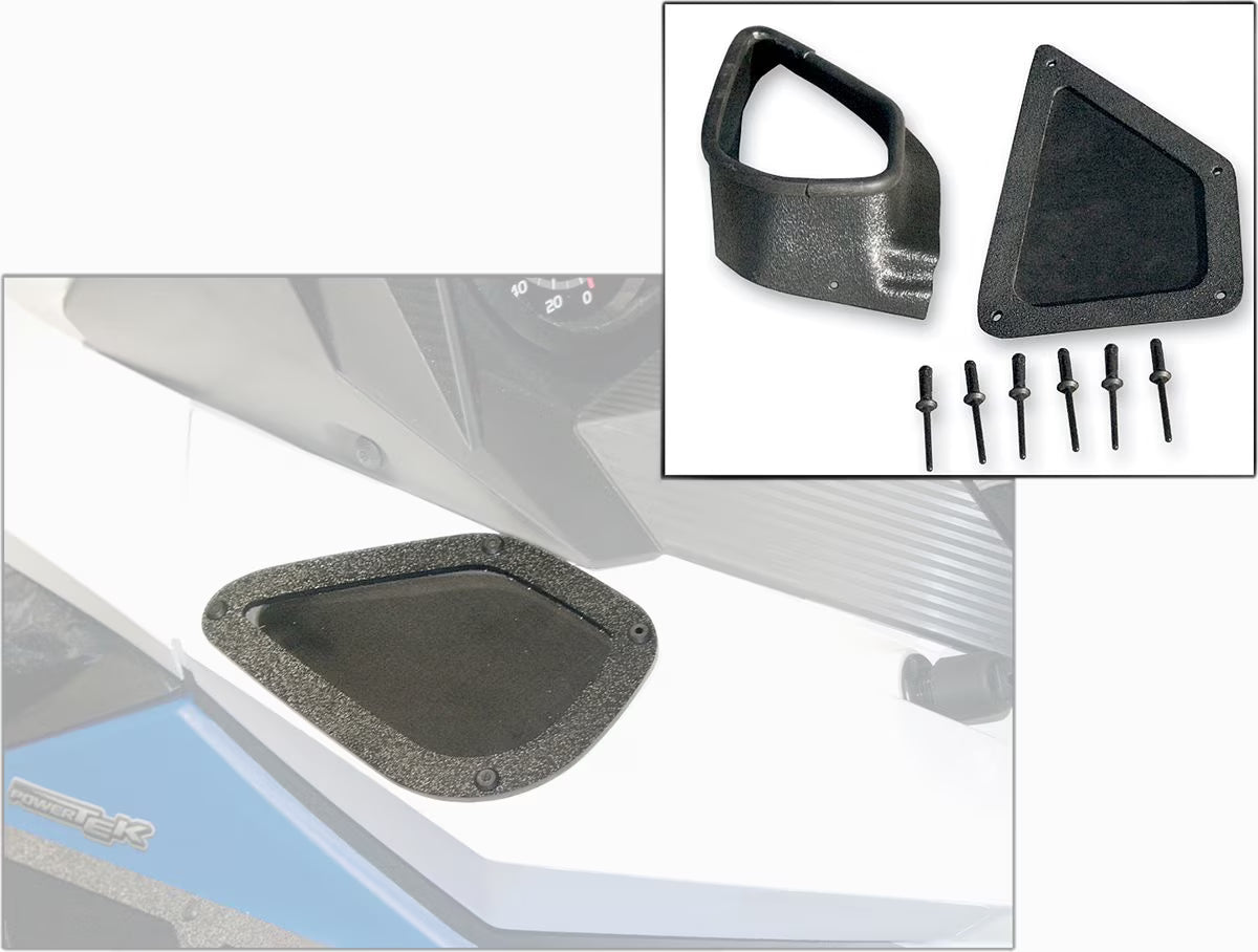 High Flow Airbox Adaptor with Powder Snow Pre-Filter L6422