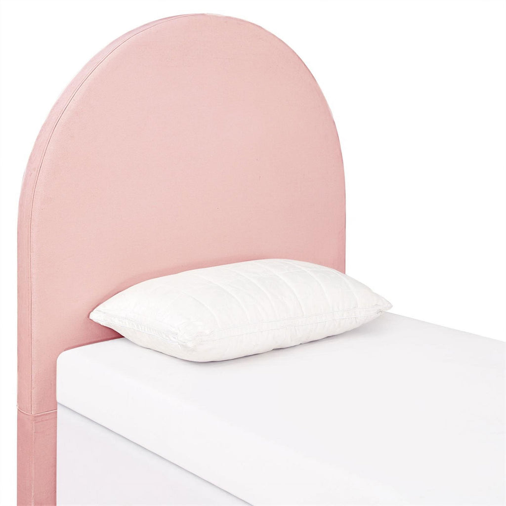 Blush Velvet Twin Headboard N12351