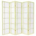 Ivory 5 Panel Shoji Screen L6210