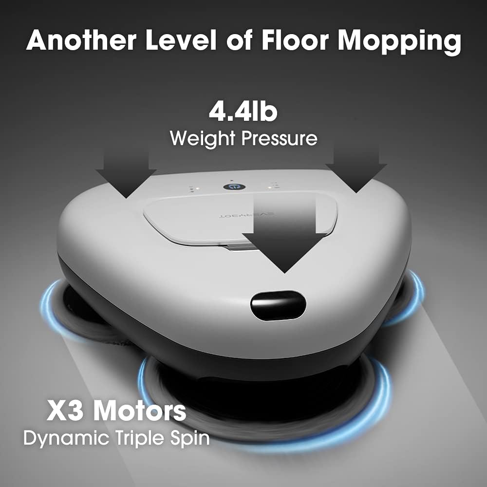 Robot Mop with Triple Spinning Mop Discs N8418