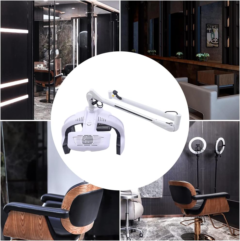 1250W Wall Mounted Hair Dryer with LCD Display Adjustable Swing Arm W6519