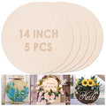 5PCS 14Inch 3 mm Thick Wood Circles V475