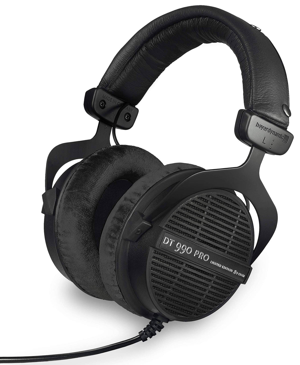 Black Over-Ear Studio Monitor Headphones O9323
