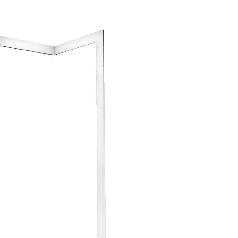 White Solid Surface Shower Wall Trim Kit and Corner Molding B1061