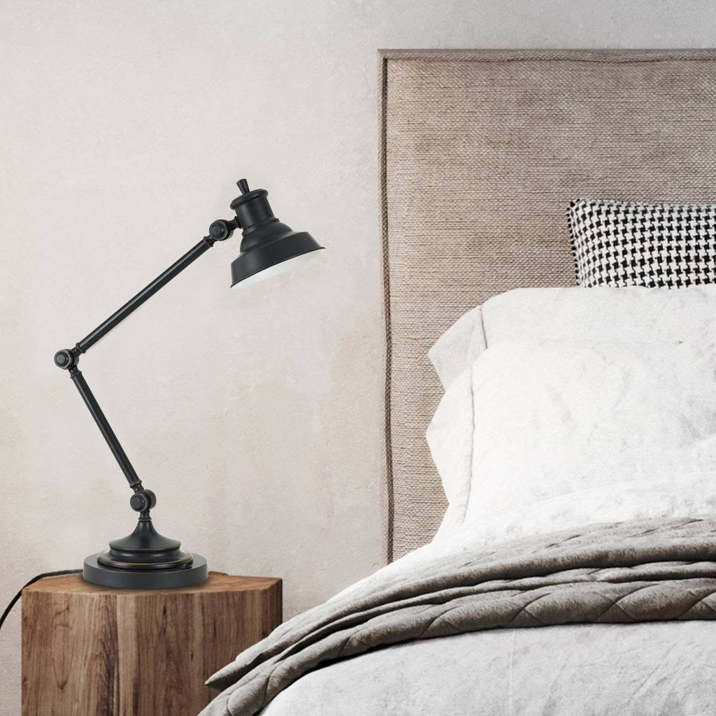 34x22 Lumen Desk Lamp with LED Light Bulb Dark Bronze Q147