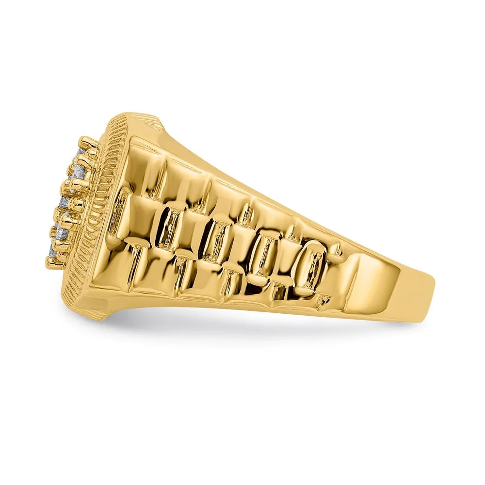 14kt Yellow Gold Diamond Ring Mounting Size 11 V56619