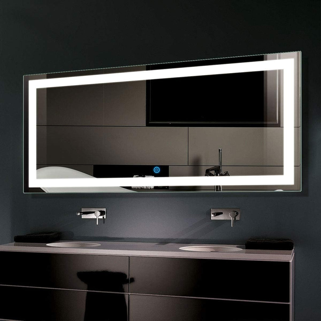 Dimmable Anti-Fog LED Bathroom Mirror with Bluetooth Function, Wall Mounted A688