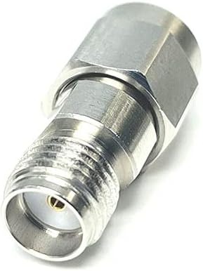 Precision 2.92 mm Male to SMA Female Microwave Adapter, DC to 26.5 GHz, 50 Ohm, Stainless Steel Body S456064